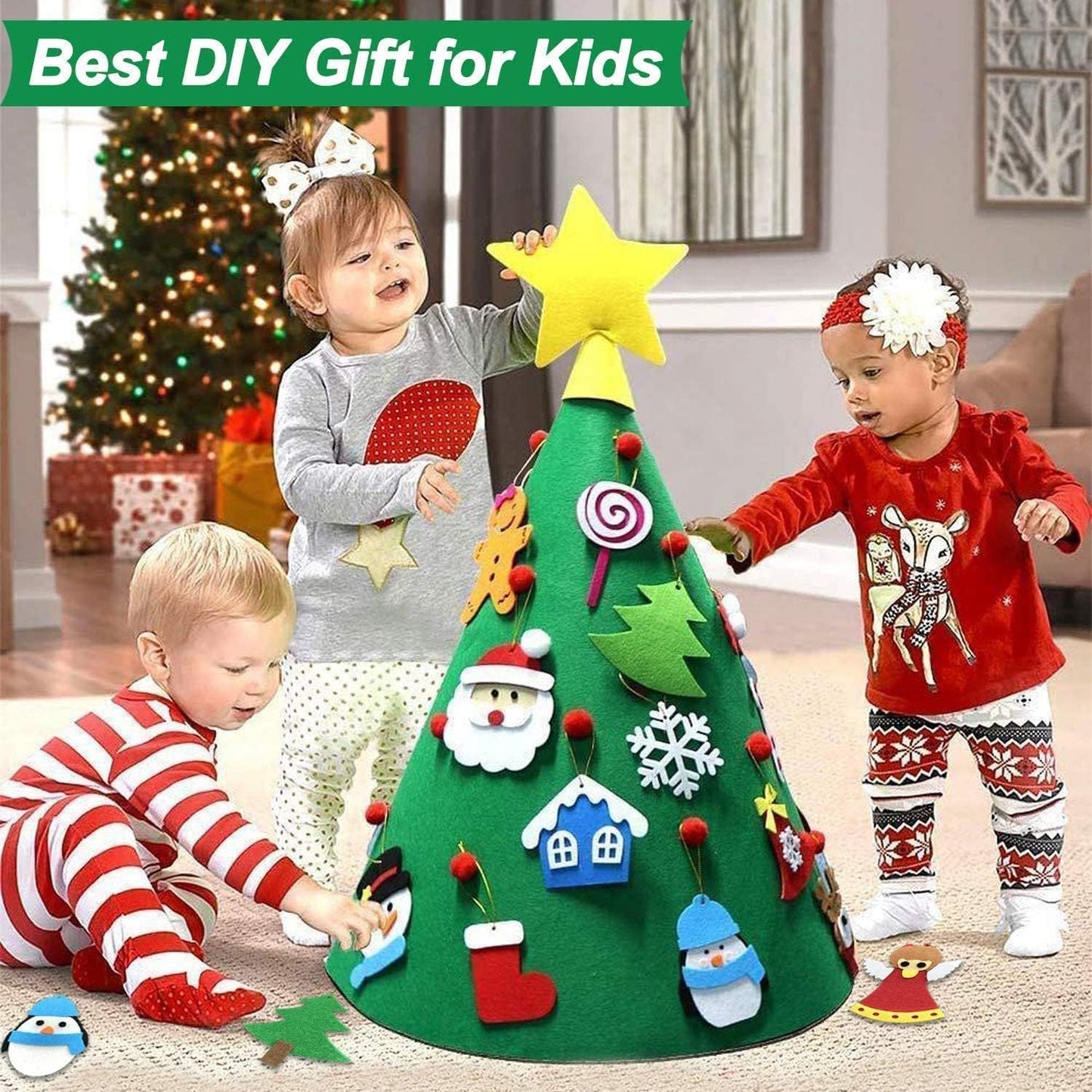 DIY Felt Christmas Tree Set - BUY 2, GET 1 CHRISTMAS SPECIAL