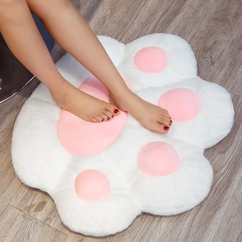Cuddly Kawaii Cat Paw Plush Cushion