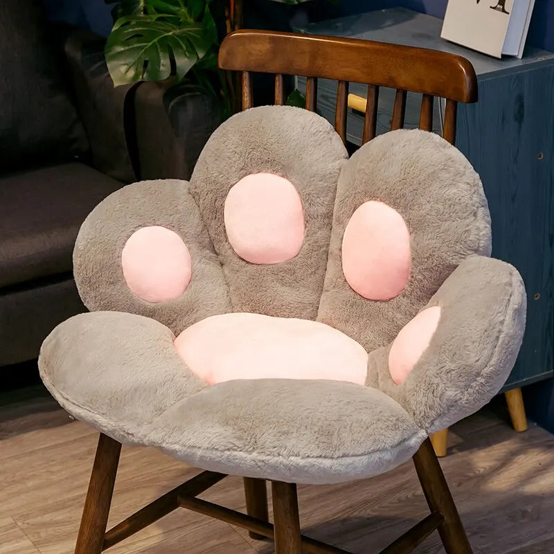 Cuddly Kawaii Cat Paw Plush Cushion