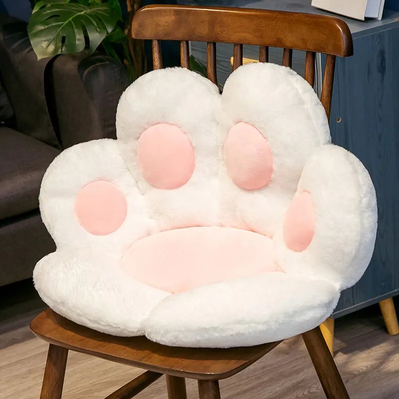 Cuddly Kawaii Cat Paw Plush Cushion